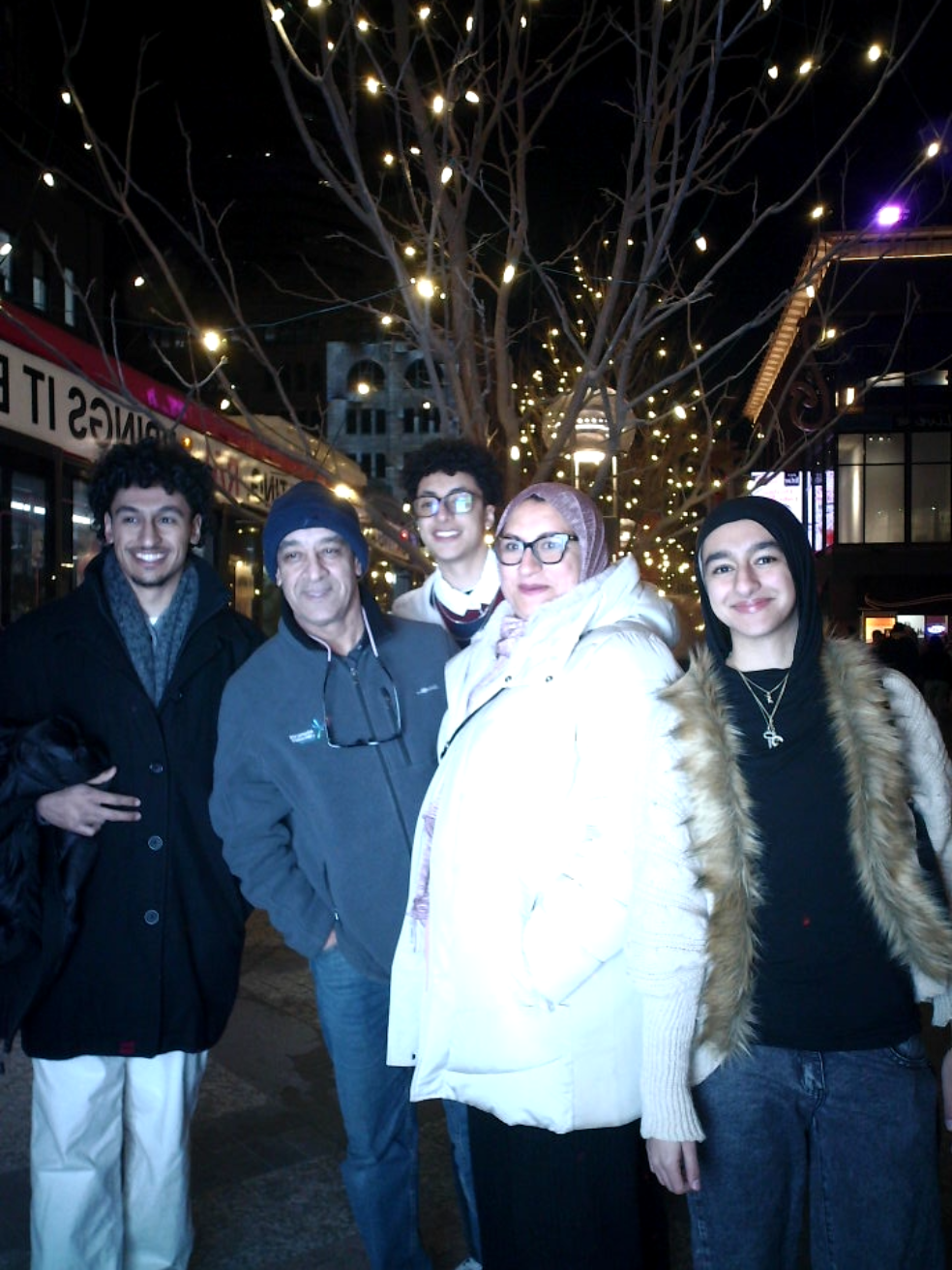 with my whole family